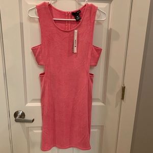 Aqua Mini Cutout Dres Size Small